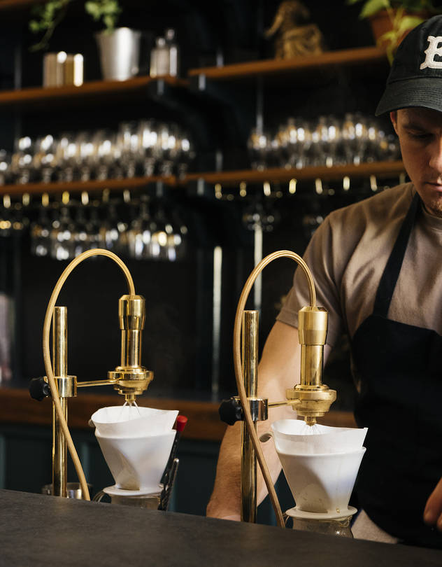 pouring cup of coffee